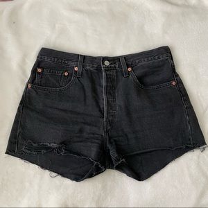 Black Levi’s 501 Shorts